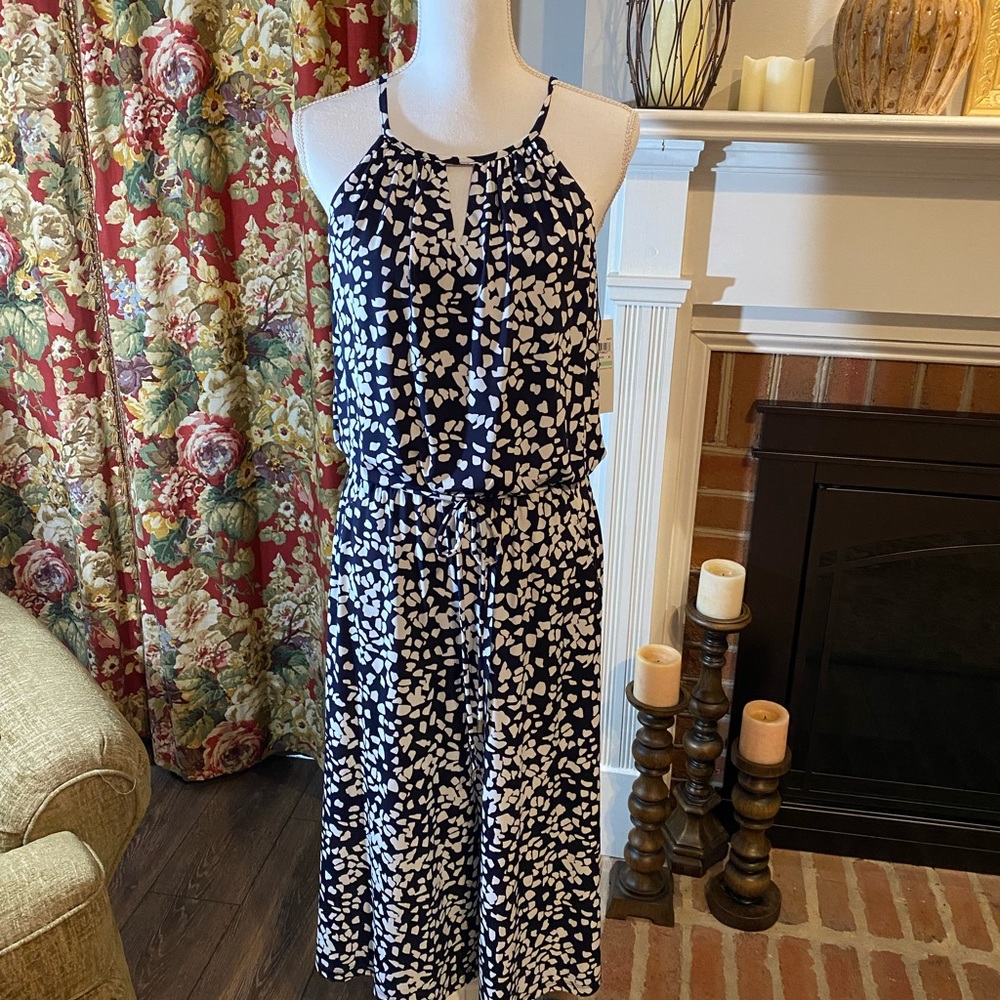 London Times Scatter Confetti Crop Jumpsuit